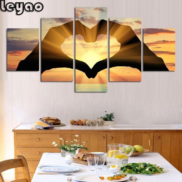 diamond painting modern wall art home decor 5 pieces sunset hand love landscape seascape paintings living room embroidery
diamond painting modern wall art home decor 5 pieces sunset hand love landscape seascape paintings living room embroidery