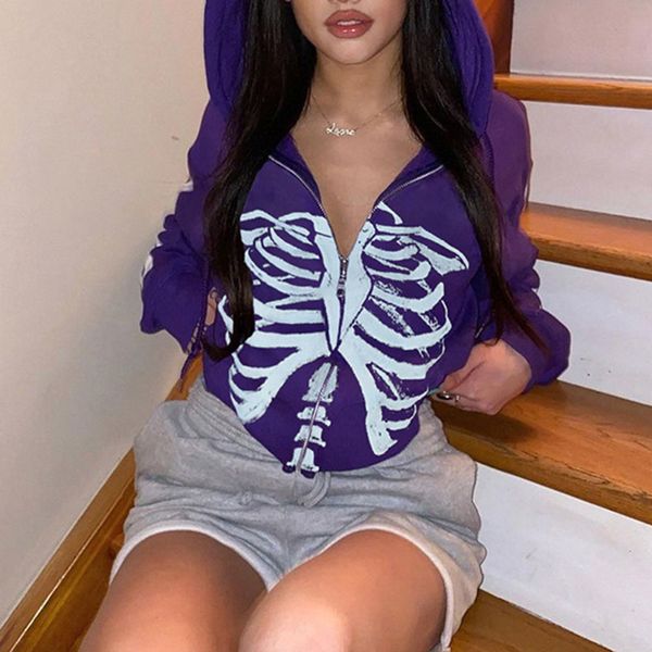 women hoodie 2021 autumn winter new printed loose hooded zipper jacket fashion casual long-sleeved high street design, Black
women hoodie 2021 autumn winter new printed loose hooded zipper jacket fashion casual long-sleeved high street design, Black