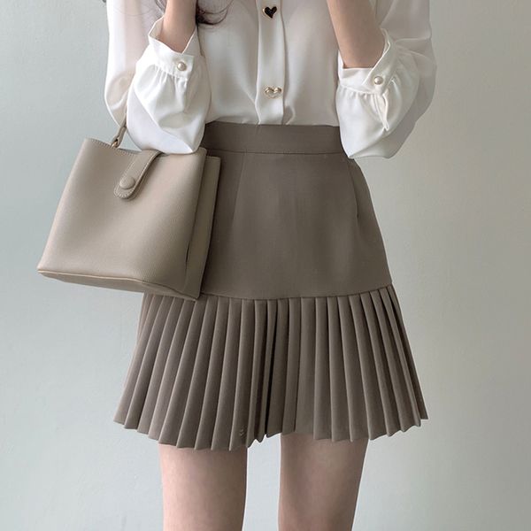 shintimes pleated skirt a-line mini skirts womens summer korean black khaki woman skirt empire jupe femme faldas mujer moda 2021
shintimes pleated skirt a-line mini skirts womens summer korean black khaki woman skirt empire jupe femme faldas mujer moda 2021