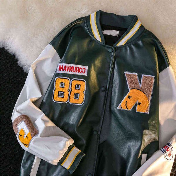 new harajuku bomber jackets women coat men's couple baseball jacket 2021 autumn boyfriend style varsity hiphop streetwear, Black;brown
new harajuku bomber jackets women coat men's couple baseball jacket 2021 autumn boyfriend style varsity hiphop streetwear, Black;brown