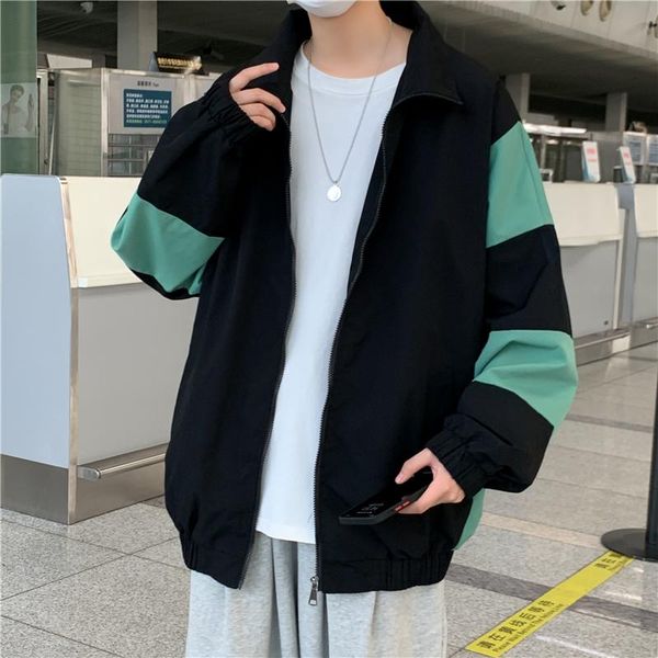 men's jackets plus size 5xl-m autumn fashion patchwork color loose casual jacket men clothing 2021 simple turn down collar oversized co, Black;brown
men's jackets plus size 5xl-m autumn fashion patchwork color loose casual jacket men clothing 2021 simple turn down collar oversized co, Black;brown