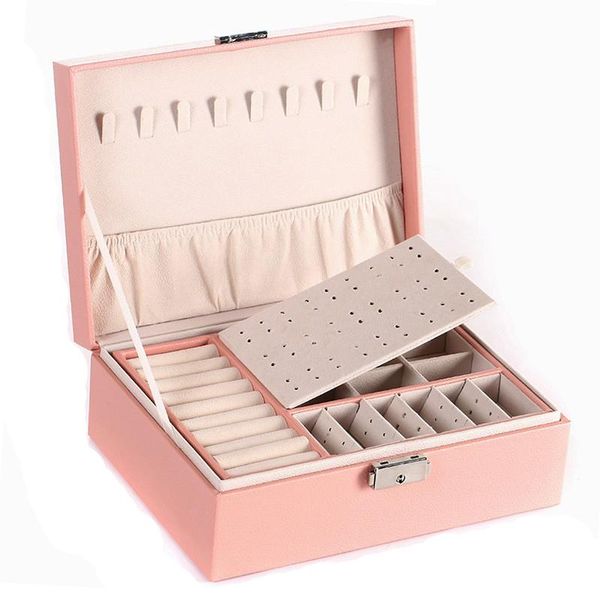 jewelry pouches, bags pink double-layer leather box storage large space holder gift organza, Pink;blue
jewelry pouches, bags pink double-layer leather box storage large space holder gift organza, Pink;blue