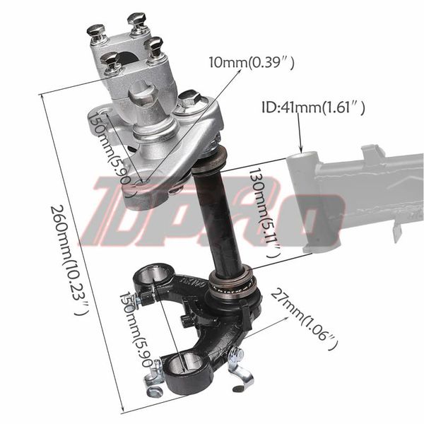 parts for 50cc 70cc mini dirt bike triple tree set handlebar riser clamps 90b forks
parts for 50cc 70cc mini dirt bike triple tree set handlebar riser clamps 90b forks