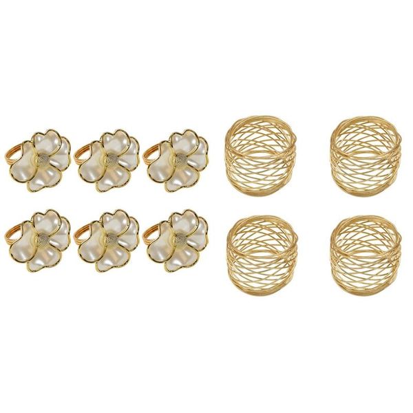 napkin rings 4 pcs alloy mesh golden holder & 6pcs/lot fashion ring white flower
napkin rings 4 pcs alloy mesh golden holder & 6pcs/lot fashion ring white flower