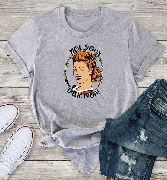 women's t shirts colored not your basic mom t-shirt women graphic grunge hipster quote momlife fashion cotton casual tee tshirt, White
women's t shirts colored not your basic mom t-shirt women graphic grunge hipster quote momlife fashion cotton casual tee tshirt, White