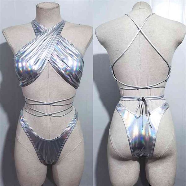 leather shiny thong bikini 2021 women bandeau swimsuit high ne swimwear female brazilian bikini set halter bathing suitby
leather shiny thong bikini 2021 women bandeau swimsuit high ne swimwear female brazilian bikini set halter bathing suitby