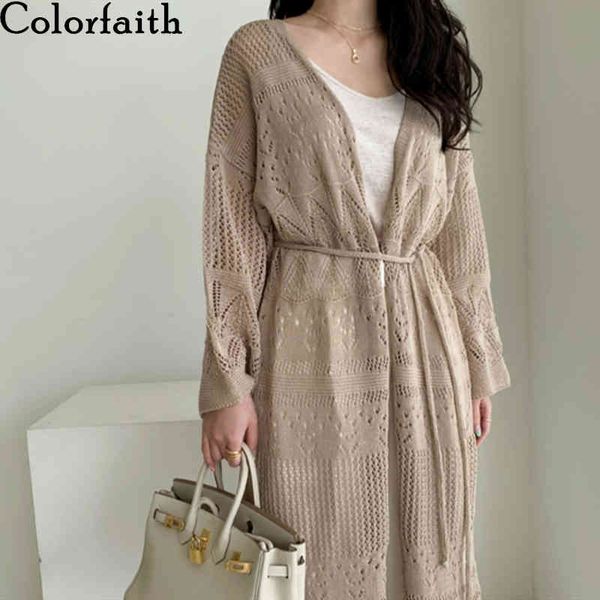 colorfaith new autumn winter women's sweaters korean lace up fashionable minimalist cutout casual long cardigans swc2085 210413, White;black
colorfaith new autumn winter women's sweaters korean lace up fashionable minimalist cutout casual long cardigans swc2085 210413, White;black