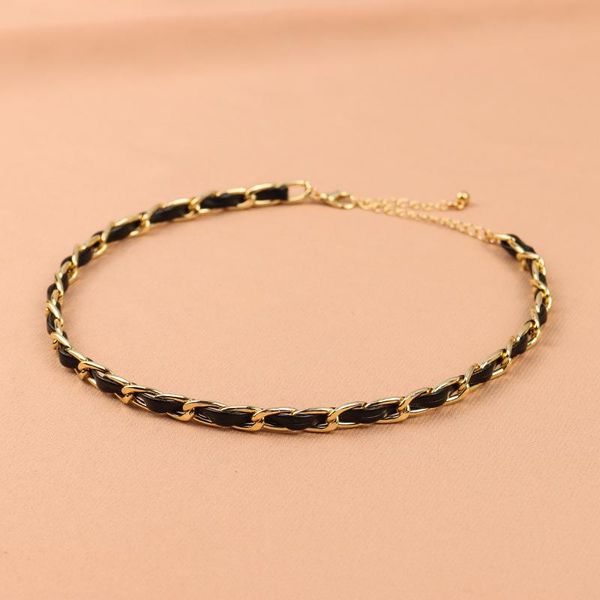 chokers basang leather cord necklace for women european&american fashion clavicle chain braided black short neckla, Golden;silver
chokers basang leather cord necklace for women european&american fashion clavicle chain braided black short neckla, Golden;silver