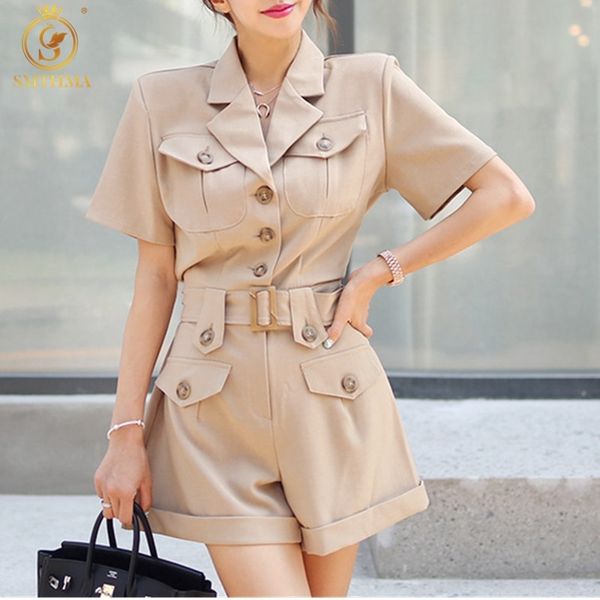 fashion short sleeve summer bodysuits female high waist jumpsuit pocket button notched casual women playsuit 210520, Black;white
fashion short sleeve summer bodysuits female high waist jumpsuit pocket button notched casual women playsuit 210520, Black;white