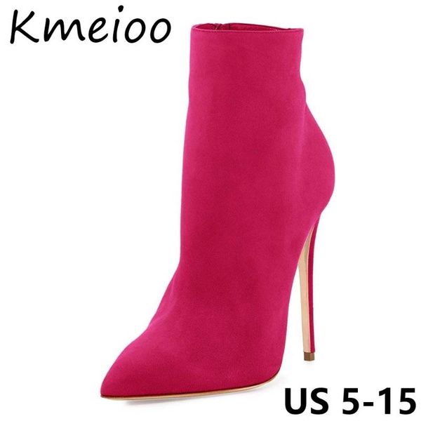 boots kmeioo us 5-15 women short pointed toe ankle size zipper stiletto high heels party wedding pumps dress shoes 12cm, Black
boots kmeioo us 5-15 women short pointed toe ankle size zipper stiletto high heels party wedding pumps dress shoes 12cm, Black