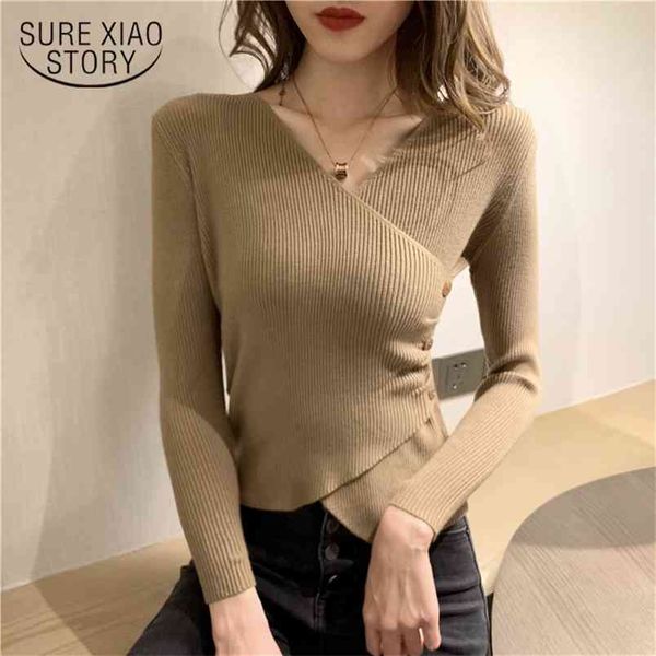 autumn women cross v-neck full sleeve pullovers sweaters girls knitted knitwear side button sweater crop fashion chic 11784 210421, White;black
autumn women cross v-neck full sleeve pullovers sweaters girls knitted knitwear side button sweater crop fashion chic 11784 210421, White;black