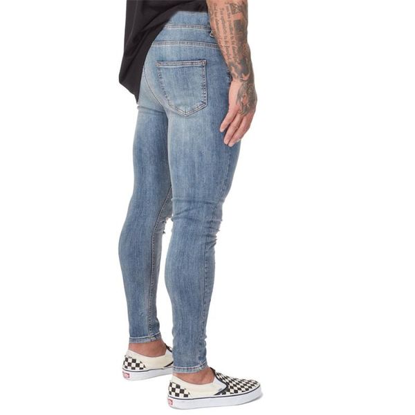 melody spray on brand jeans men hip hop distressed hole jean homme 3 colors summer super skinny stretchy ripped for yoga outfits, White;red
melody spray on brand jeans men hip hop distressed hole jean homme 3 colors summer super skinny stretchy ripped for yoga outfits, White;red