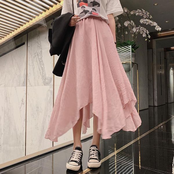 skirts women elegant solid color midi skirt ladies korean high waist pleated cotton linen irregular saias 2021 summer plus size, Black
skirts women elegant solid color midi skirt ladies korean high waist pleated cotton linen irregular saias 2021 summer plus size, Black