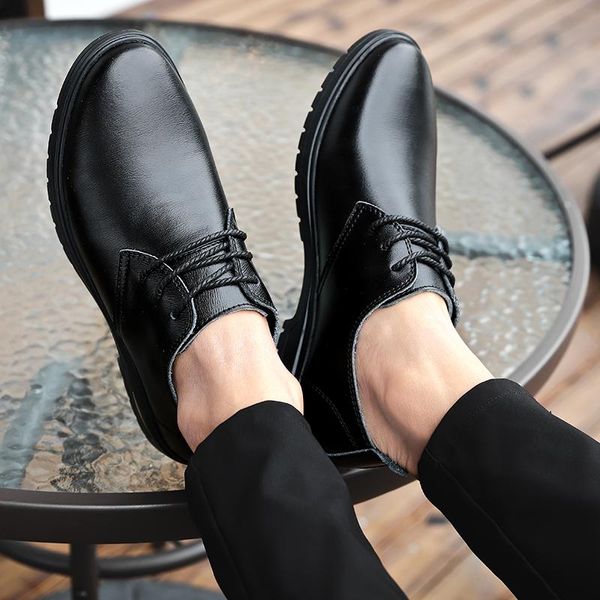 cuerofor loafers man classic boots zapatillas real masculino pure shoe fashion hombre lather retro lether formal italian mens dress shoes, Black
cuerofor loafers man classic boots zapatillas real masculino pure shoe fashion hombre lather retro lether formal italian mens dress shoes, Black
