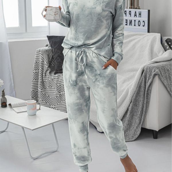 women's thermal underwear autumn and winter tie dye printed round ne leisure long sleeve sports suit, Black;pink
women's thermal underwear autumn and winter tie dye printed round ne leisure long sleeve sports suit, Black;pink