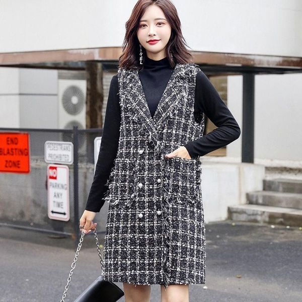 women's vests autumn winter women korean loose casual beading turndown collar cardigan wild sleeveless woolen vest plus size 5xl y721 o, Black;white
women's vests autumn winter women korean loose casual beading turndown collar cardigan wild sleeveless woolen vest plus size 5xl y721 o, Black;white