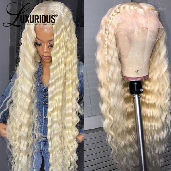 180% deep wave closure wig brazilian virgin hair transparent lace wigs 613 blonde human for women pre plucked1, Black;brown
180% deep wave closure wig brazilian virgin hair transparent lace wigs 613 blonde human for women pre plucked1, Black;brown