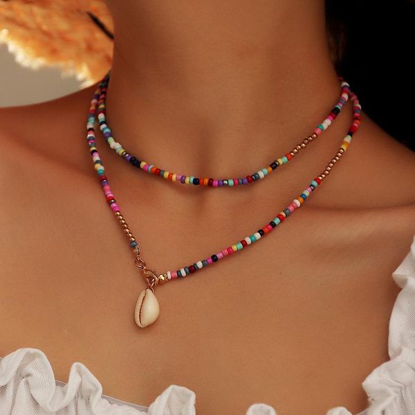 pendant necklaces bohemian bead satellite shell necklace for women handmade rainbow beads choker fashion pearl jewelry gift, Silver
pendant necklaces bohemian bead satellite shell necklace for women handmade rainbow beads choker fashion pearl jewelry gift, Silver