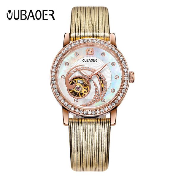 wristwatches ladies automatic wrist watch women oubaoer fashion casual mechanical clock dress watches montre femme, Slivery;brown
wristwatches ladies automatic wrist watch women oubaoer fashion casual mechanical clock dress watches montre femme, Slivery;brown