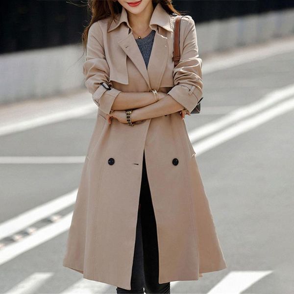 women's trench coats coat women long british style autumn and winter high-end atmospheric fashion double-breasted jacket female outwear, Tan;black
women's trench coats coat women long british style autumn and winter high-end atmospheric fashion double-breasted jacket female outwear, Tan;black