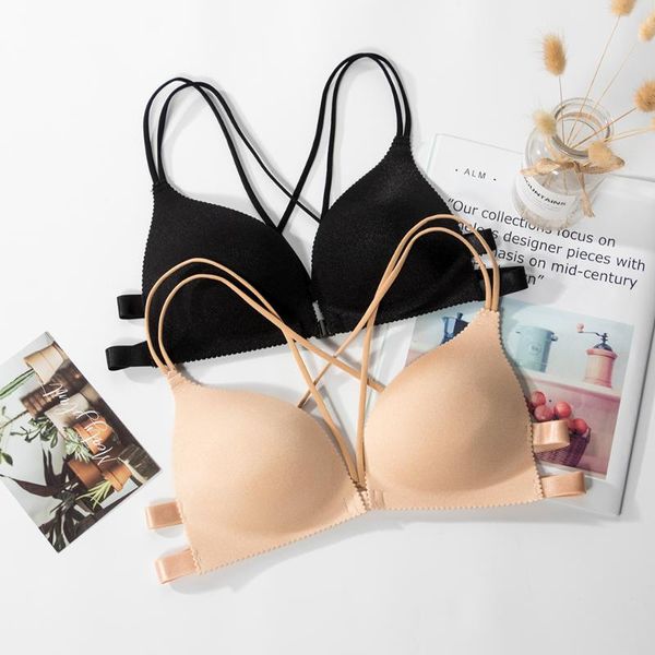 bras wireless front closure for women push up bra cross back gather sleep female lingerie bralette, Red;black
bras wireless front closure for women push up bra cross back gather sleep female lingerie bralette, Red;black