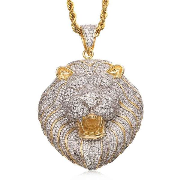mens jewelry hip hop iced out pendant luxury designer necklace bling diamond cuban link chain big pendants lion animal rapper accessories657, Silver
mens jewelry hip hop iced out pendant luxury designer necklace bling diamond cuban link chain big pendants lion animal rapper accessories657, Silver