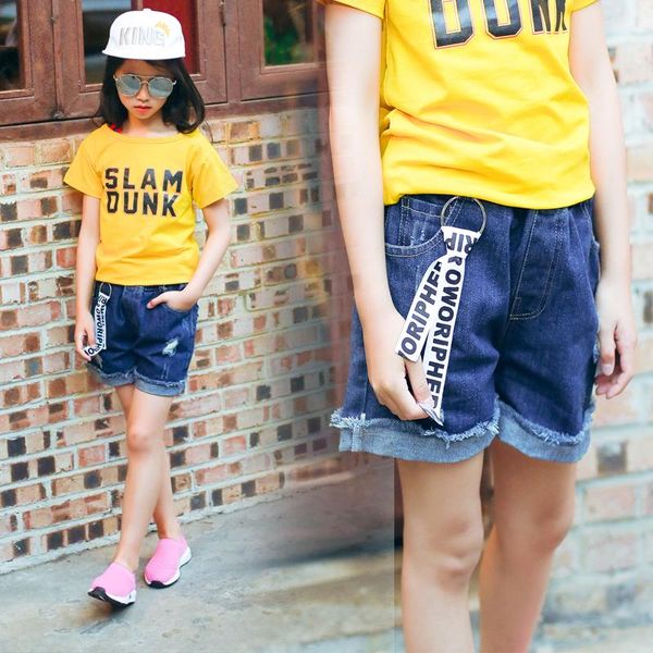 trousers female child denim pants summer thin 2021 children's clothing girls casual knee-length, Blue
trousers female child denim pants summer thin 2021 children's clothing girls casual knee-length, Blue