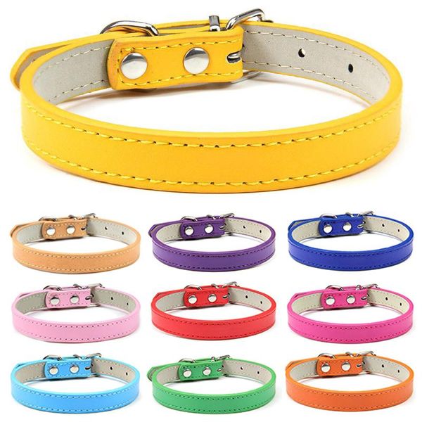 dog collars & leashes soft leather solid collar adjustable puppy neck strap safe for small medium big kitten necklace cat accessories
dog collars & leashes soft leather solid collar adjustable puppy neck strap safe for small medium big kitten necklace cat accessories