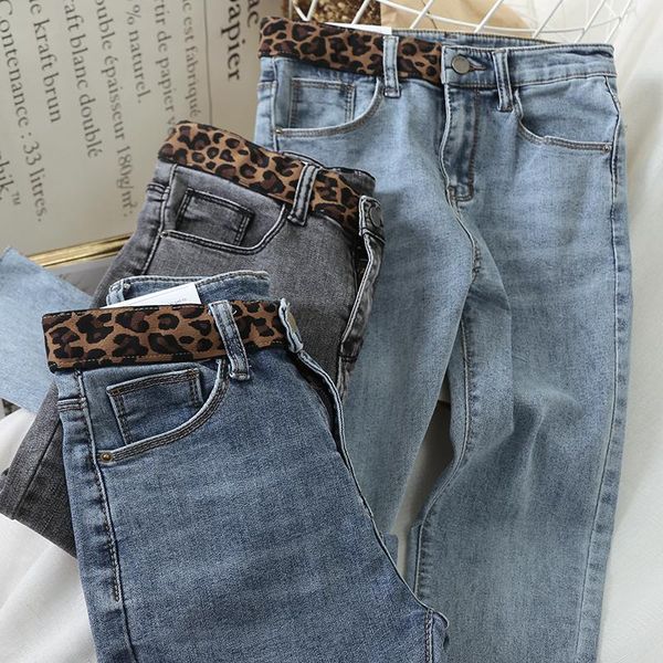 women's jeans 2021 spring autumn casual leopard high waist pants slim korean pencil denim for women elastic lady bottoms, Blue
women's jeans 2021 spring autumn casual leopard high waist pants slim korean pencil denim for women elastic lady bottoms, Blue