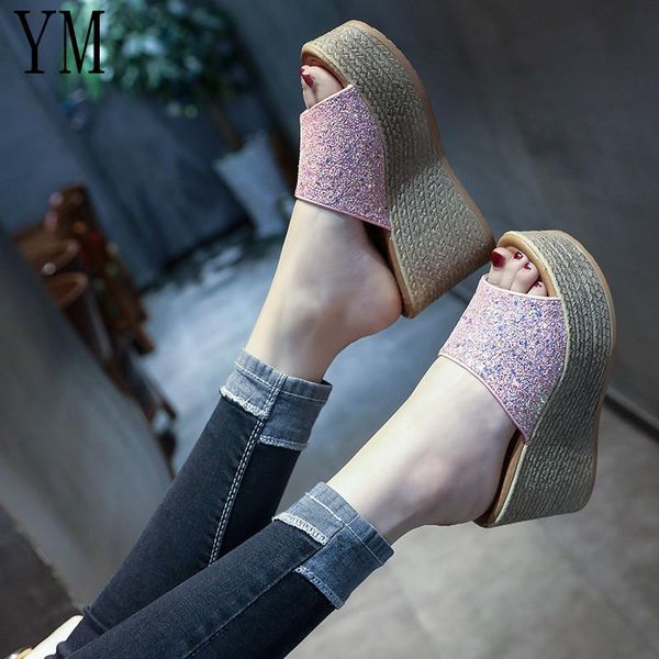 paillette sandals women wedges shoes pumps high heels summer flip flop chaussures shoe platform sandalia feminina, Black
paillette sandals women wedges shoes pumps high heels summer flip flop chaussures shoe platform sandalia feminina, Black