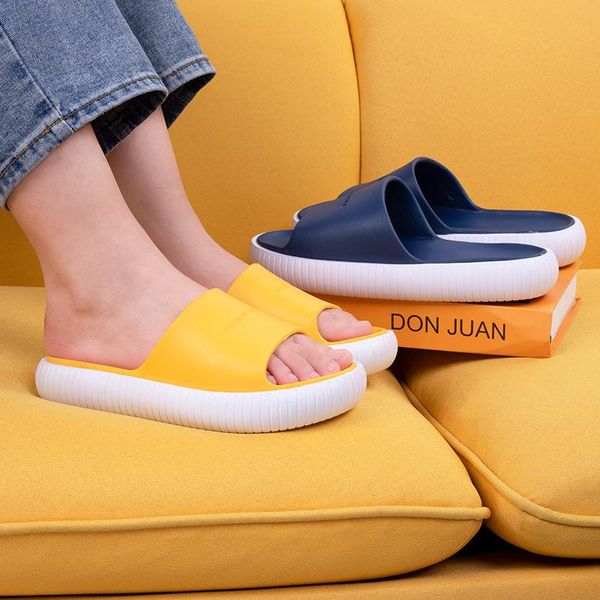 slippers 2021women's eva men shoes woman couple flip flops soft thick bottom two-color sandals casual summer male female slides, Black
slippers 2021women's eva men shoes woman couple flip flops soft thick bottom two-color sandals casual summer male female slides, Black