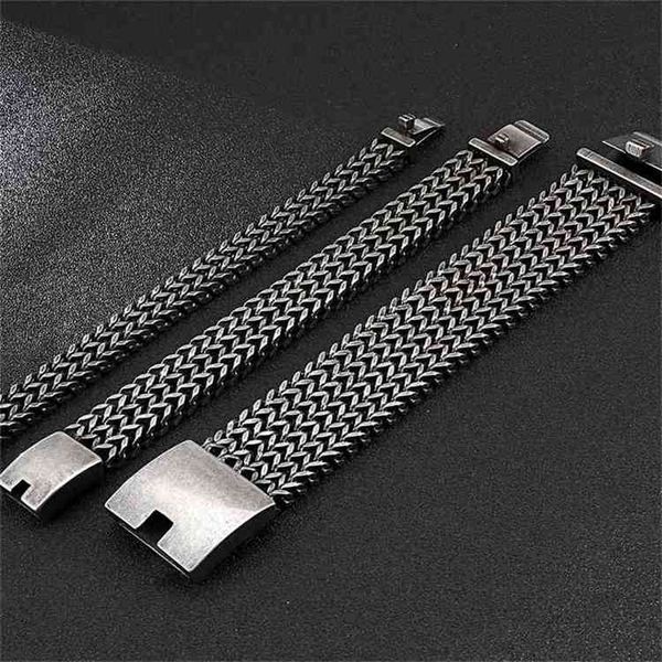 12/18/30mm wide black stainless steel bracelet men 23cm retro massive mens charm bracelets 2021 friendship mens jewellery male-a, Golden;silver
12/18/30mm wide black stainless steel bracelet men 23cm retro massive mens charm bracelets 2021 friendship mens jewellery male-a, Golden;silver