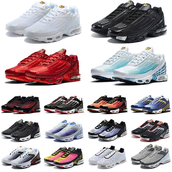 2021 tn plus 3 running shoes mens trainers chaussures triple black deep royal red spider silver white bred smoke grey outdoor sports sneaker
2021 tn plus 3 running shoes mens trainers chaussures triple black deep royal red spider silver white bred smoke grey outdoor sports sneaker