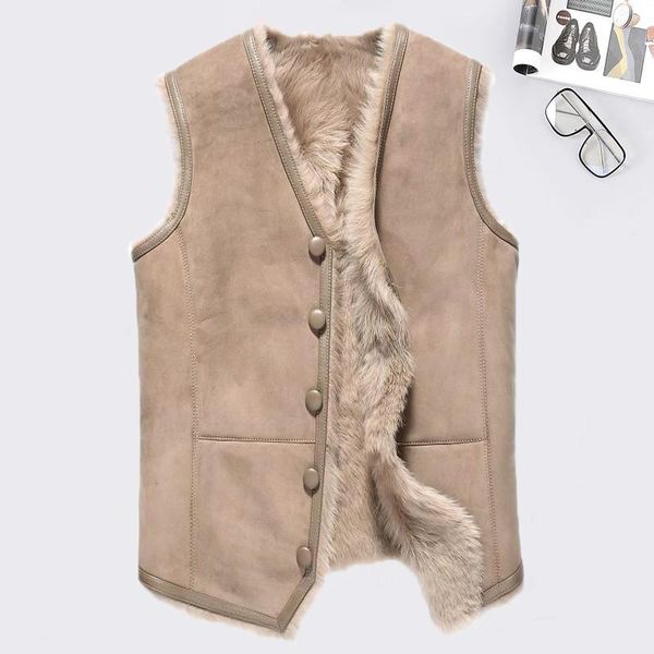 men's leather & faux real fur coat men vest winter sheep shearling jacket sleeveless warm natural coats short vests 2021 6012 kj3638, Black
men's leather & faux real fur coat men vest winter sheep shearling jacket sleeveless warm natural coats short vests 2021 6012 kj3638, Black