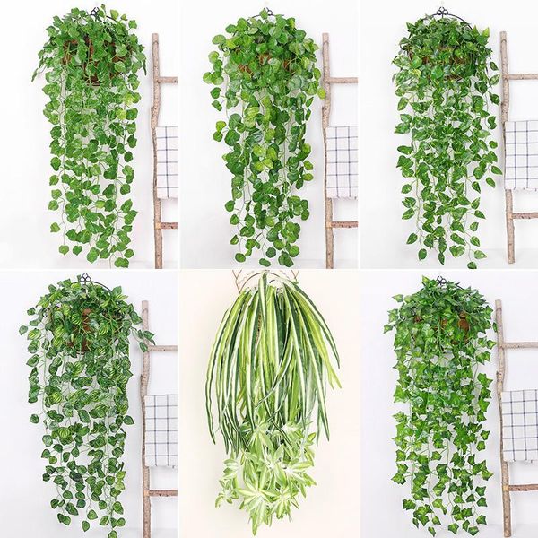 decorative flowers & wreaths 90cm green artificial leaves plants vine wedding party home garden fence decoration rattan wall hanging creeper
decorative flowers & wreaths 90cm green artificial leaves plants vine wedding party home garden fence decoration rattan wall hanging creeper