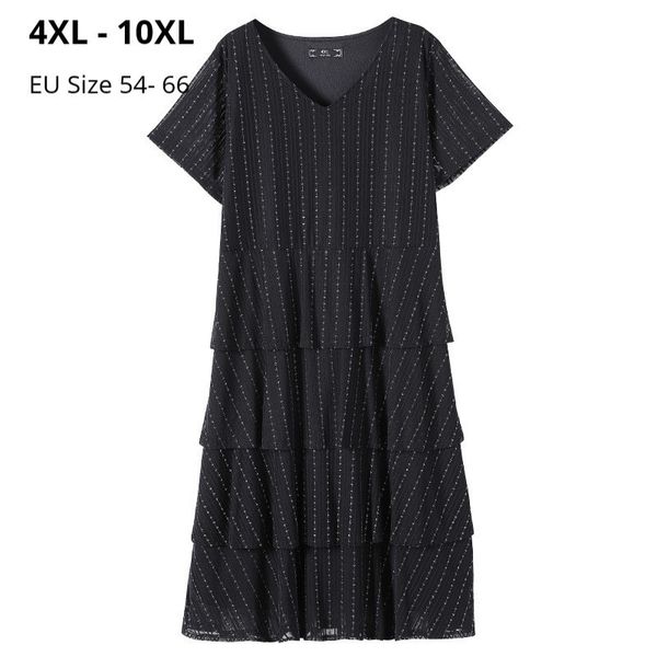 dresses plus size 10xl 8xl 6xl 4xl women short sleeves summer dresses femme elegand o neck ladies ruffle layered cake dress for mujers, Black;gray
dresses plus size 10xl 8xl 6xl 4xl women short sleeves summer dresses femme elegand o neck ladies ruffle layered cake dress for mujers, Black;gray