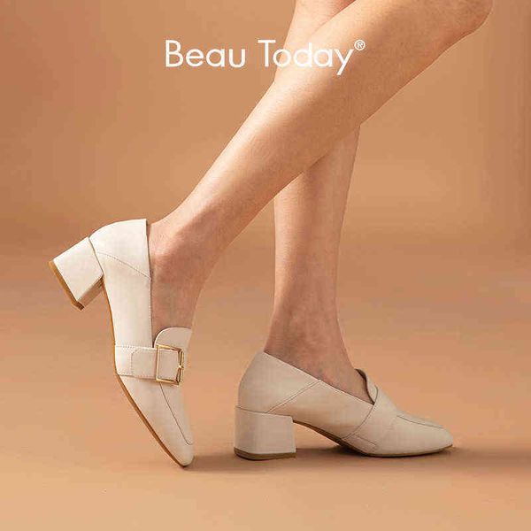 women's square head high heels cowhide office shoes no shoelaces buckle handmade 2 9, Black
women's square head high heels cowhide office shoes no shoelaces buckle handmade 2 9, Black