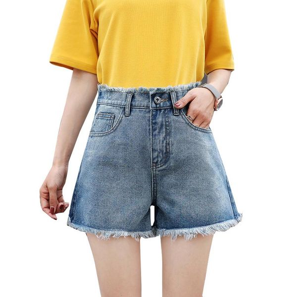 women's shorts denim female vintage ripped students loose wide leg burrs high waist thin side split women, White;black
women's shorts denim female vintage ripped students loose wide leg burrs high waist thin side split women, White;black