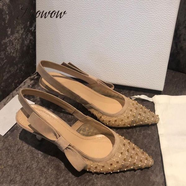 dress shoes prowow pumps pointed toe sling back wedding mesh crystal kitten heel sandals women summer, Black
dress shoes prowow pumps pointed toe sling back wedding mesh crystal kitten heel sandals women summer, Black