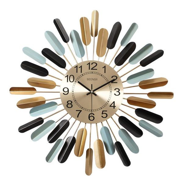 luxury wall clock modern living room decoration art metal watches home decor creative kitchen mechanism gift clocks
luxury wall clock modern living room decoration art metal watches home decor creative kitchen mechanism gift clocks