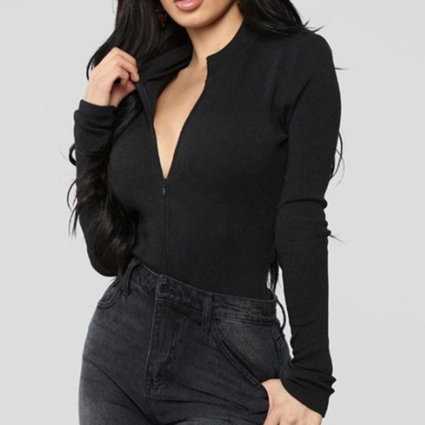women's jumpsuits & rompers 2021 bodysuit women zipper solid long sleeve o- neck adjustable body slim jumpsuit romper ls*d, Black;white
women's jumpsuits & rompers 2021 bodysuit women zipper solid long sleeve o- neck adjustable body slim jumpsuit romper ls*d, Black;white