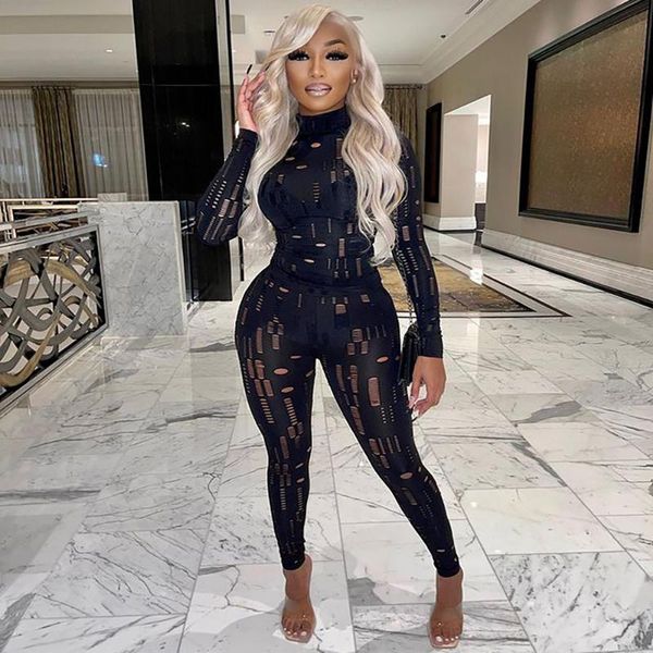 women's two piece pants ewsfv 2022 fashion high collar nightclub hollow out hole tight long sleeve trousers sets, White
women's two piece pants ewsfv 2022 fashion high collar nightclub hollow out hole tight long sleeve trousers sets, White