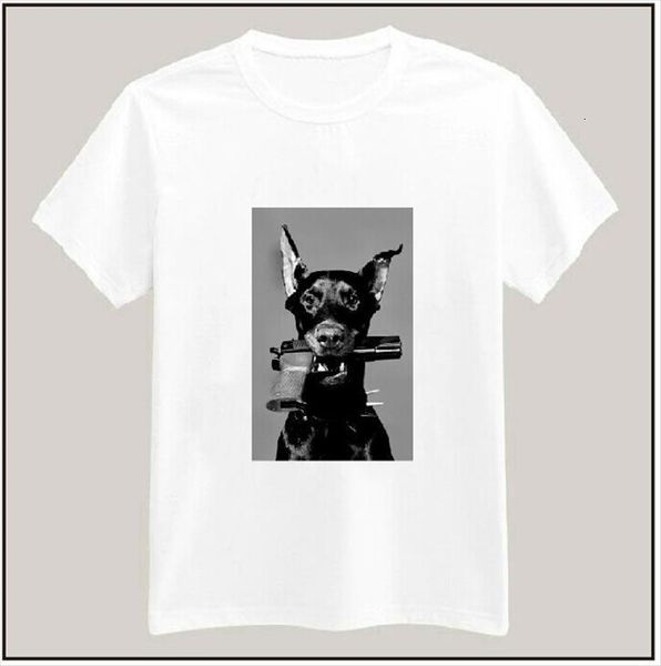 dog with gun print women men cotton casual white tees size s xxxl drop ship tz155 21
dog with gun print women men cotton casual white tees size s xxxl drop ship tz155 21