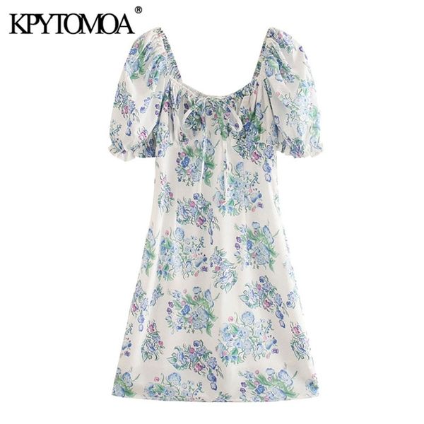 women chic fashion floral print lace-up mini dress vintage puff sleeve side zipper female dresses vestidos mujer 210420, Black;gray
women chic fashion floral print lace-up mini dress vintage puff sleeve side zipper female dresses vestidos mujer 210420, Black;gray