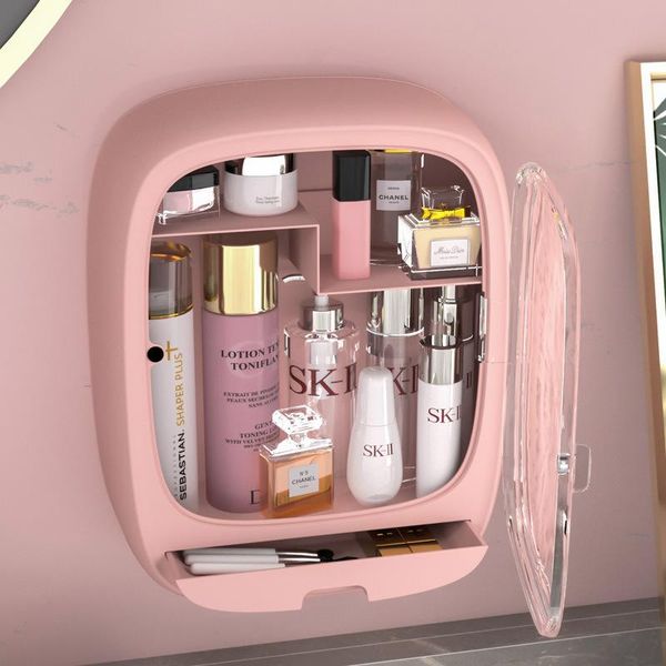 storage boxes & bins no holes wall hanging makeup box drawer-type bathroom organizer abs plastic transparent dustproof cosmetics
storage boxes & bins no holes wall hanging makeup box drawer-type bathroom organizer abs plastic transparent dustproof cosmetics