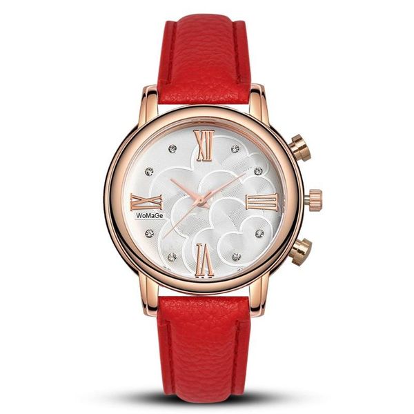 wristwatches womage fashion womens watches rose gold women crystal casual quartz montre femme, Slivery;brown
wristwatches womage fashion womens watches rose gold women crystal casual quartz montre femme, Slivery;brown