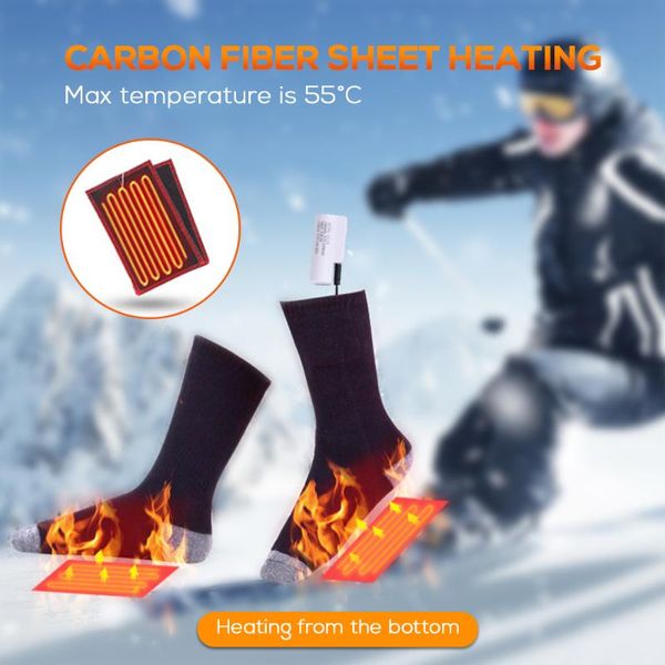sports socks heated rechargeable battery powered winter warm high tube men women ice fishing skiing outdoor working, Black
sports socks heated rechargeable battery powered winter warm high tube men women ice fishing skiing outdoor working, Black