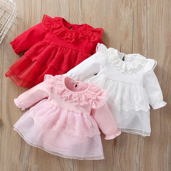 girl's romper dress winter fall newborn girls clothes lace floral ruffles infant baby clothing long sleeve dresses for new years 1023, Red;yellow
girl's romper dress winter fall newborn girls clothes lace floral ruffles infant baby clothing long sleeve dresses for new years 1023, Red;yellow