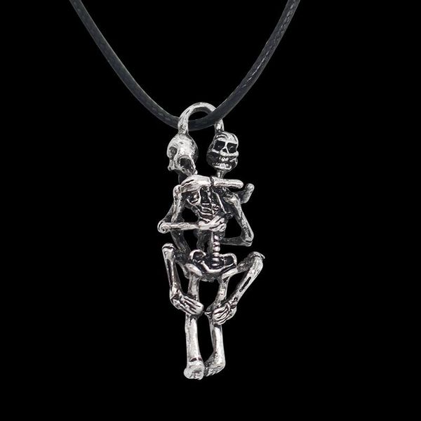 pendant necklaces vintage punk skull hug necklace hip hop skeleton leather rope chain for loves men women drop, Silver
pendant necklaces vintage punk skull hug necklace hip hop skeleton leather rope chain for loves men women drop, Silver