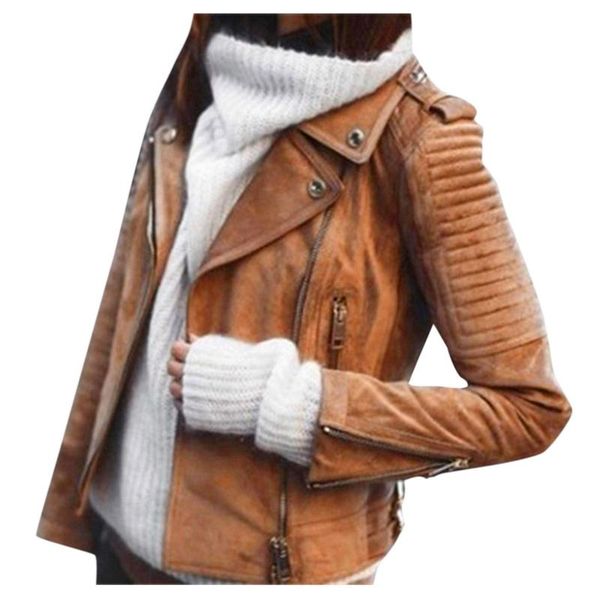 women's jackets women autumn soild baisc vintage leather outerwear zipper short motorcycle coat retro jacket fall clothes for chaquetas, Black;brown
women's jackets women autumn soild baisc vintage leather outerwear zipper short motorcycle coat retro jacket fall clothes for chaquetas, Black;brown